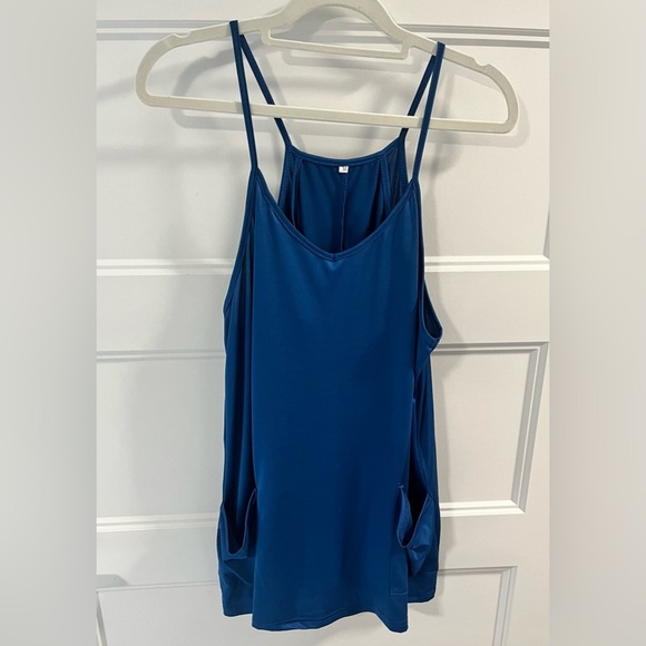 Blue dress with built in shorts - Picture 4 of 4